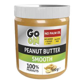 Арахисовая паста Go On Peanut Butter Smooth 100% 500 г 815803 фото