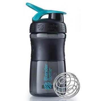 Шейкер Blender Bottle SportMixer с шариком 590 мл Black/Cyan 811773 фото