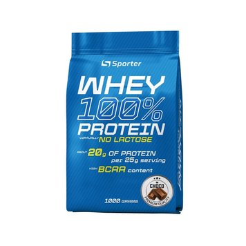 Протеїн Sporter Whey 100% Protein lactose free 1 кг Chocolate 821261 фото