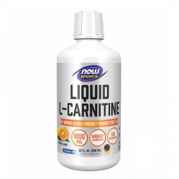 Жироспалювач Now Foods Liquid L-Carnitine 1000 мг 946 мл 2022-10-1332 фото