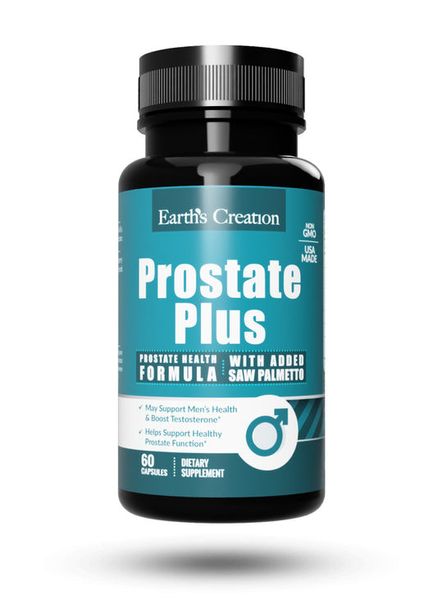 Препарат для здоровья простаты и мочевыводящих путей Earth's Creation Prostate Plus Saw Palmetto 60 капсул 817507 фото