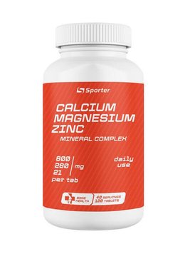 Минеральный комплекс Sporter Calcium Magnesium Zinc 120 таблеток 817072 фото