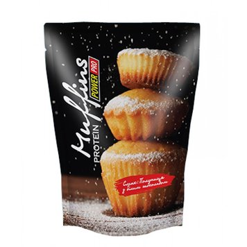 Протеїновий мафін Power Pro Protein Muffins 40.5% 600 г Strawberry White Chocolate 106292 фото