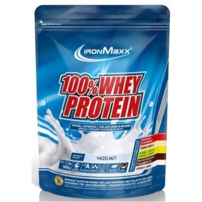 Протеин сывороточный IronMaxx 100% Whey Protein 500 г Hazelnut 815509 фото