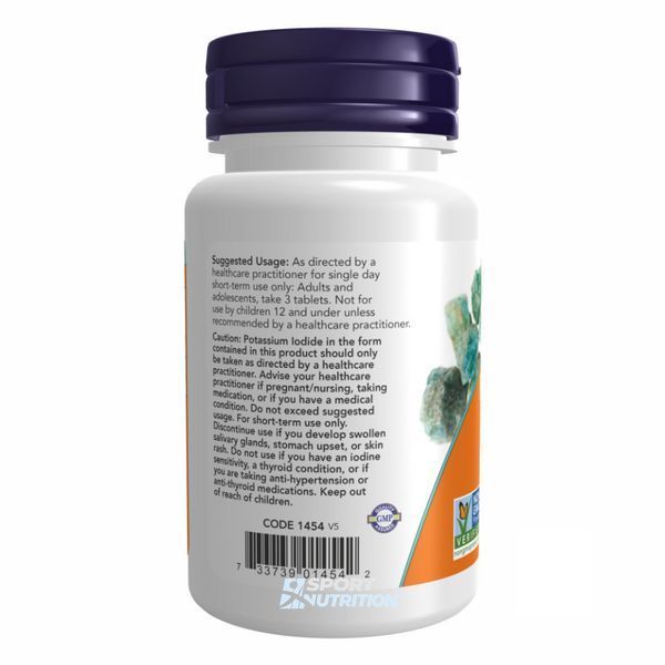 Now Foods Potassium Iodide 30 мг 60 таблеток 2022-10-0039 фото