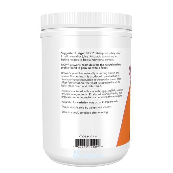 Пивні дріжджі NOW Foods Brewer's Yeast Powder 454 г 2022-10-2592 фото