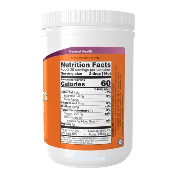 Пивні дріжджі NOW Foods Brewer's Yeast Powder 454 г 2022-10-2592 фото