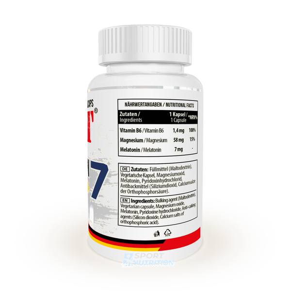 Добавка для здорового сну MST Melatonine 7 + Magnesium + B6 100 капсул 18275-01 фото