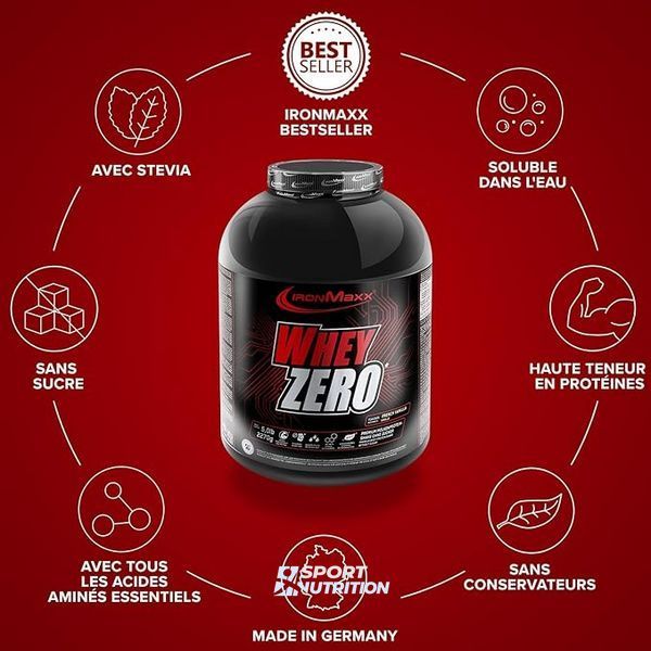 Протеїн IronMaxx Whey Zero 2270 г Strawberry 815191 фото