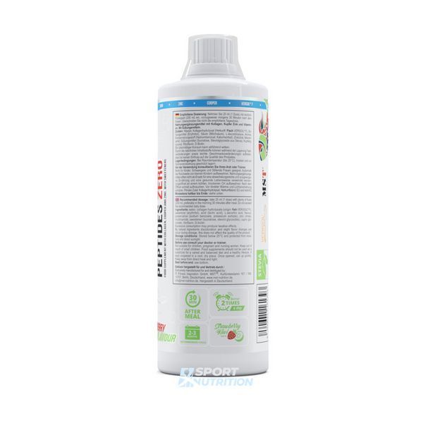 Рибний колаген без цукру MST Fish Collagen Peptides Verisol + Biotin 1000 мл Strawberry-Kiwi 19029-01 фото