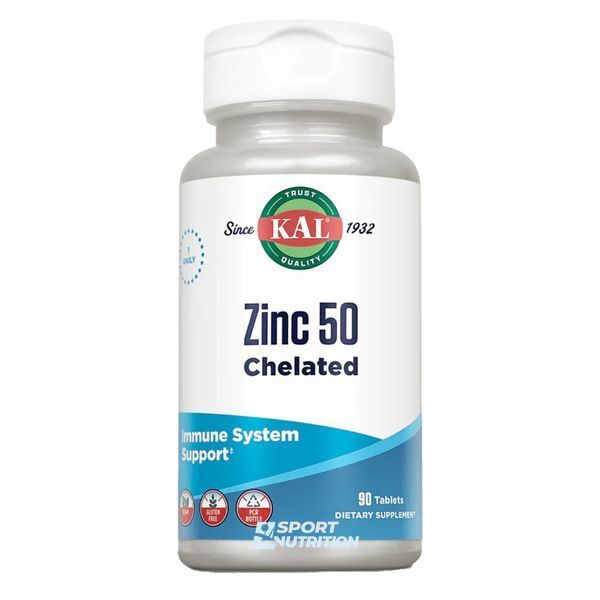 Цинк хелатний KAL Zinc 50 мг Chelated 90 таблеток 23910-01 фото