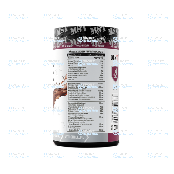 Креатин MST Nutrition Creatine Kick 500 г Cola-Cherry 18605-04 фото