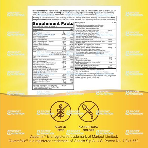 Nature's Way Alive! Max 3 Potency Women's Multivitamin 90 таблеток 2022-10-1051 фото
