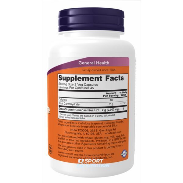 Now Foods Veg Glucosamine 1000 мг 90 капсул 2022-10-0697 фото