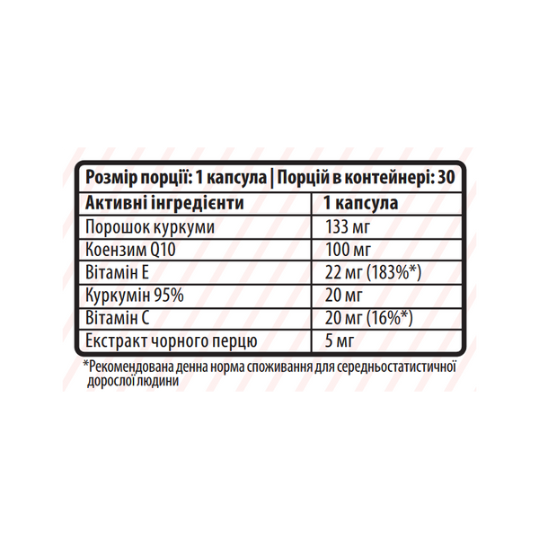 Sporter Coenzyme Q10 with Curcumin 100 мг 30 капсул 821145 фото