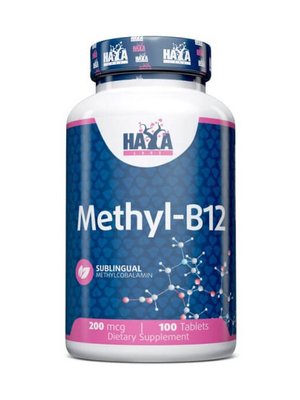 Вітаміни Haya Labs Methyl B-12 200 мкг 100 таблеток 820223 фото