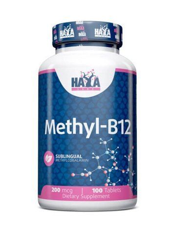 Вітаміни Haya Labs Methyl B-12 200 мкг 100 таблеток 820223 фото