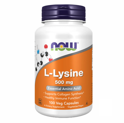 NOW Foods L-Lysine 500 мг 100 капсул 2022-09-1168 фото