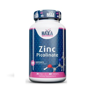 Цинк піколінат Haya Labs Zinc Picolinate 30 мг 60 таблеток 820436 фото