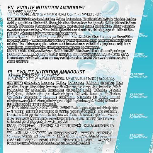 Комплекс аминокислот Evolite Nutrition AminoDust 474 г Ice Candy  22181-05 фото