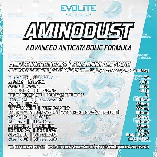 Комплекс аминокислот Evolite Nutrition AminoDust 474 г Ice Candy  22181-05 фото