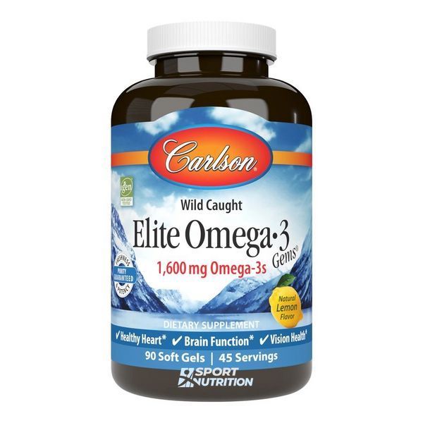 Carlson Labs Elite Omega-3 Gems 800 мг (400 мг EPA/200 мг DHA) 90 + 30 капсул 2022-10-2506 фото