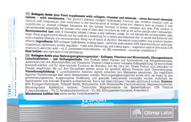 Olimp Sport Nutrition Kolagen Activ Plus 80 таблеток 103211 фото