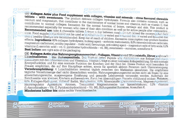 Olimp Sport Nutrition Kolagen Activ Plus 80 таблеток 103211 фото