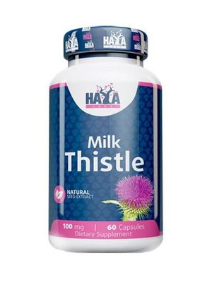 Расторопша пятнистая Haya Labs Milk Thistle 100 мг 60 капсул 820224 фото