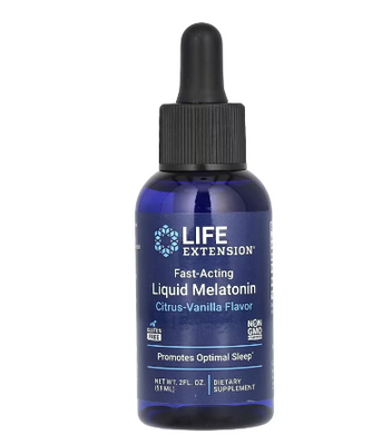 Life Extension Fast-Acting Liquid Melatonin 59 мл Citrus-Vanilla 2022-10-1959 фото