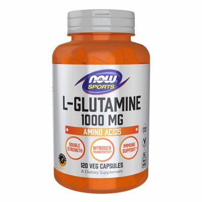NOW Sports L-Glutamine 1000 мг 120 капсул 2022-10-2543 фото
