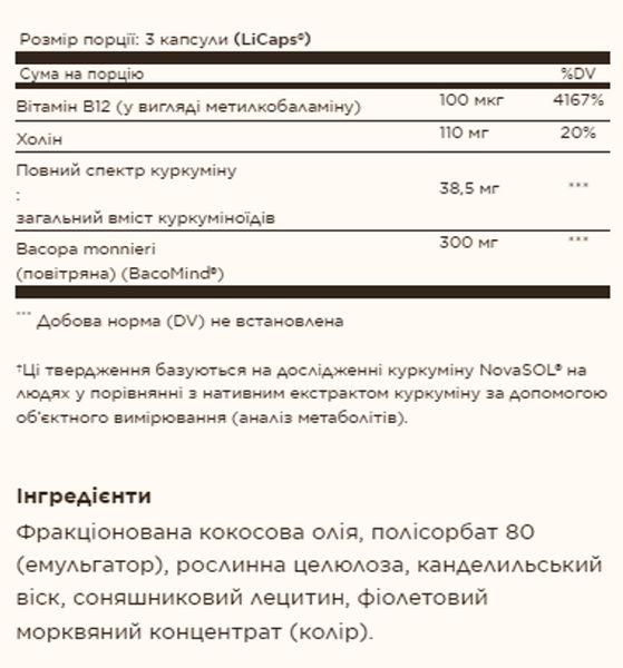 Куркумін Solgar Full Spectrum Curcumin 90 капсул 2023-10-3048 фото