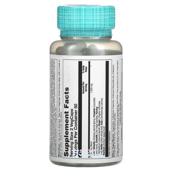 Здоровье простаты Solaray Prostate Blend SP-16 100 капсул 100-25-8421544-20 фото
