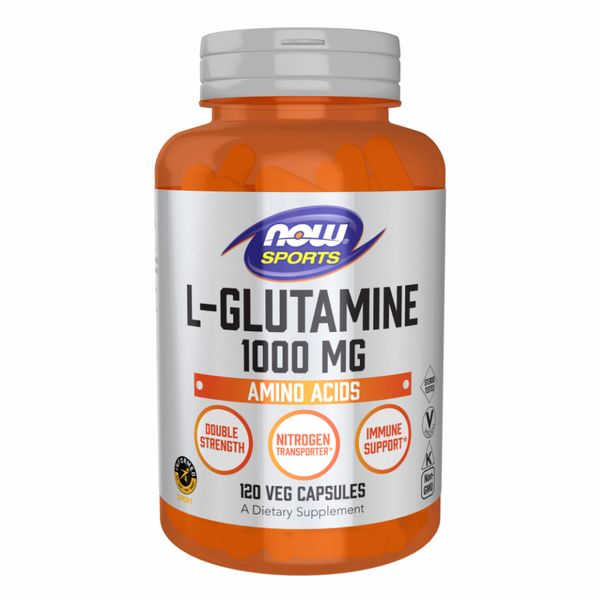 NOW Sports L-Glutamine 1000 мг 120 капсул 2022-10-2543 фото