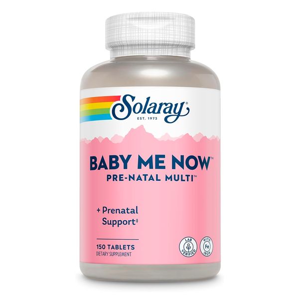 Витамины для беременных Solaray Baby Me Now Prenatal Multi 150 таблеток 2023-10-2122 фото