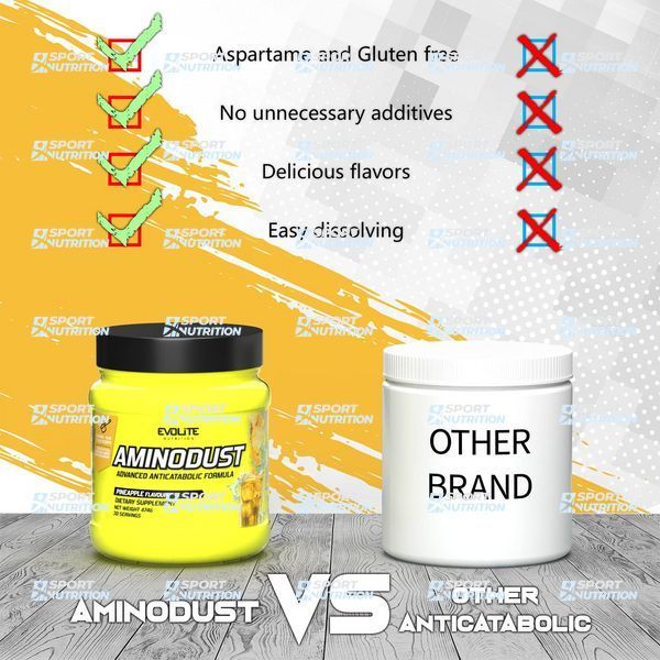 Комплекс аминокислот Evolite Nutrition AminoDust 474 г Pineapple  22181-07 фото