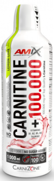 Карнитин Amix Carnitine 100.000 мг CarniZone 1000 мл Лимон-лайм 818085 фото