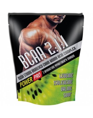 Power Pro Mega Strong ВСАА 500 г Fruit punch 106734 фото