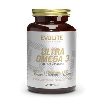Омега 3 Evolite Nutrition Ultra Omega 3 1000 мг (500 мг EPA/250 мг DHA) 100 капсул  22221-01 фото