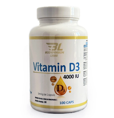 Bodyperson Labs Vitamin D3 4000IU 100 капсул 2022-10-1854 фото