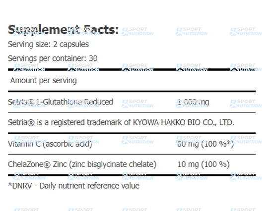 Антиоксидантный комплекс Amix GreenDay ProVegan Setria Glutathione 1000 мг 60 капсул 820512 фото