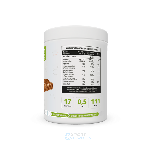 Протеїн рослинний MST Protein Isolate Vegan 510 г Salted caramel 0148 фото