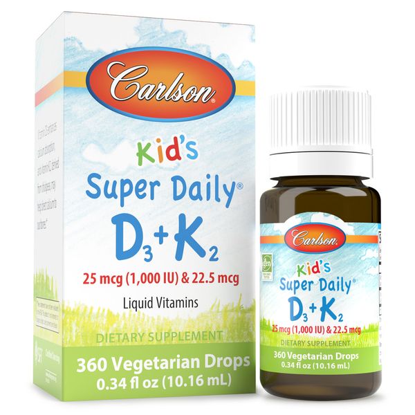 Carlson Kid's Super Daily D3 + K2 25 мкг & 22.5 мкг 10.16 ml 2023-10-2211 фото