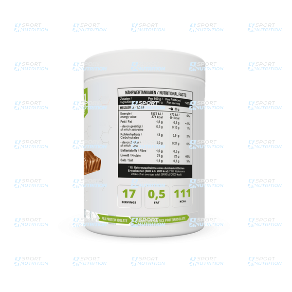 Протеин растительный MST Protein Isolate Vegan 510 г Salted caramel 0148 фото