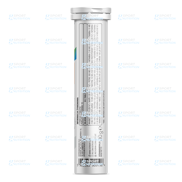Витамины и минералы OstroVit Vitamins & Minerals 20 шипучих таблеток Orange 822012 фото