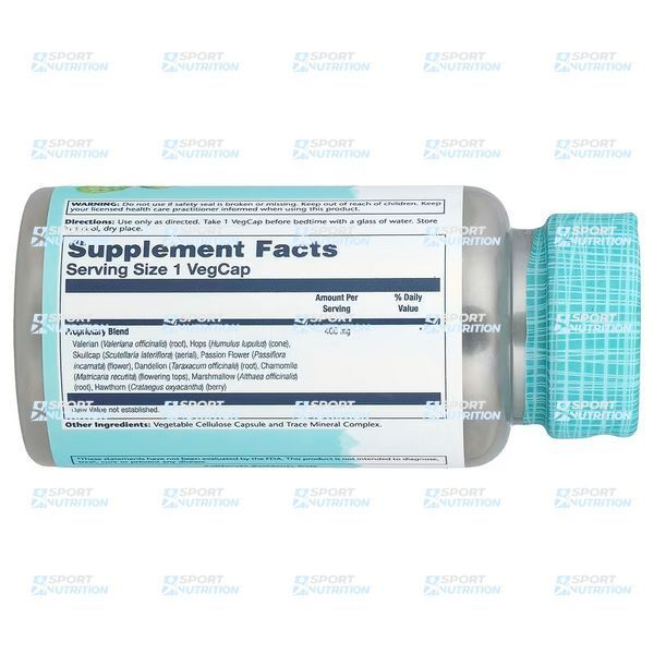 Здоровый сон Solaray Sleep Blend SP-17 100 капсул 2023-10-2130 фото