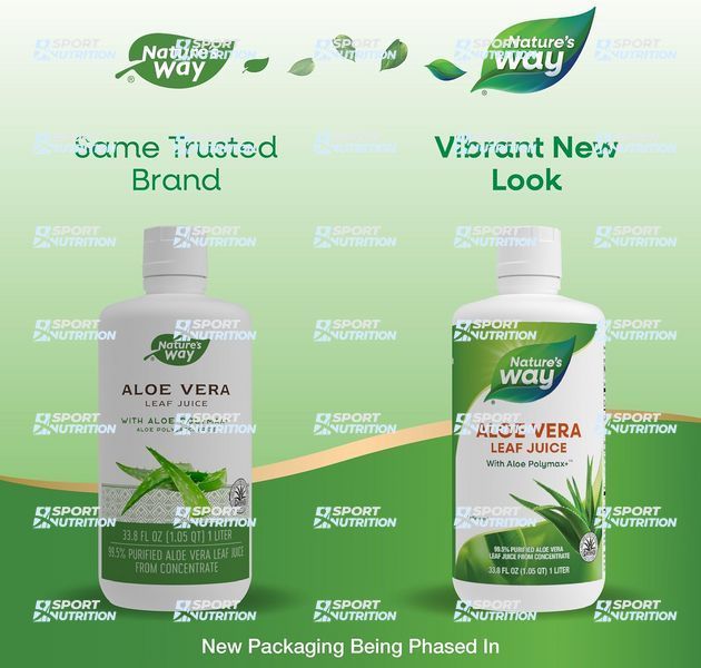 Органический сок Алоэ Вера Nature's Way Aloe Vera Leaf Juice 1000 мл 2022-10-1063 фото