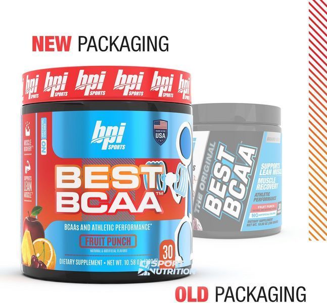 Амінокислота BPI Sports Best BCAA 300 г Fruit Punch 100404 фото
