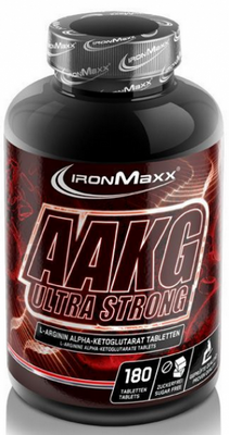 Аргинин IronMaxx AAKG Ultra Strong 180 таблеток 815851 фото