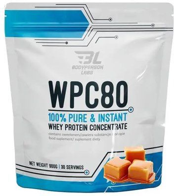 Протеин Bodyperson Labs WPC80 900 г Salted Сaramel 100-39-5963095-20 фото